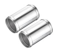 DMiotech 2Pack (57mm/2-1/4 OD x 51mm/2" ID) 6061 Aluminum Hose Joiner 4" Length Intercooler Pipe Connector Air Intake Tube with Bead Roll