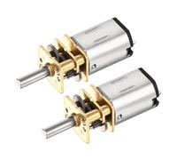 DMiotech 2Pcs 3V 30RPM Rated Torque 6 Output Shaft Length 10mm Micro DC Speed Reduction Motor Mini Metal Gearbox Motor for RC Car Robot Model DIY RC Toys Engine