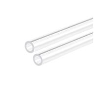 DMiotech 2pcs 9mm x 15mm 12" Clear Acrylic Pipe Rigid Plastic Tubing for Aquarium Water Pipe, Water Cooling System, Plumbing