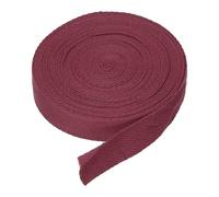 DMiotech 3/4"(2cm) 10 Yards Cotton Twill Tape Cotton Ribbons Bias Binding Tape Herringbone Tape Ribbons Dark Red for DIY Crafts, Clothes, Sewing, Knit