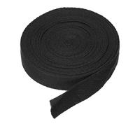 DMiotech 3/4"(2cm) 10 Yards Cotton Twill Tape Cotton Ribbons Bias Binding Tape Herringbone Tape Ribbons Black for DIY Crafts, Clothes, Sewing, Knit