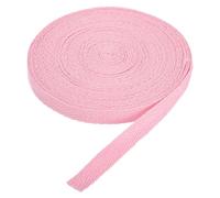 DMiotech 3/8"(1cm) 10 Yards Cotton Twill Tape Cotton Ribbons Bias Binding Tape Herringbone Tape Ribbons Light Pastel Pink for DIY Crafts Making, Clothes, Knit