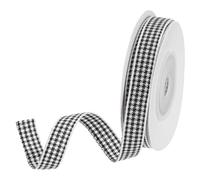 DMiotech 3/8 Inch 10 Yards Gingham Ribbon, Checkered Ribbon Plaid Ribbon for Gift Wrapping Decoration Art Craft DIY, Black and White