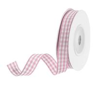 DMiotech 3/8 Inch 10 Yards Gingham Ribbon, Checkered Ribbon Plaid Ribbon for Gift Wrapping Decoration Art Craft DIY, Lilac Purple