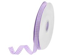 DMiotech 3/8 Inch 50 Yards Gingham Ribbon, Checkered Ribbon Plaid Ribbon for Gift Wrapping Decoration Art Craft DIY, Medium Purple