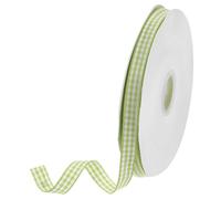 DMiotech 3/8 Inch 50 Yards Gingham Ribbon, Checkered Ribbon Plaid Ribbon for Gift Wrapping Decoration Art Craft DIY, Green