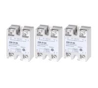 DMiotech 3 Pcs SSR-25DA 3-32V DC Input to 24-380V AC Output Single Phase Solid State Relay AC 25A for Industrial Automation, HVAC, Lighting Control