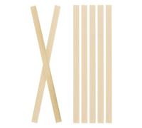 DMiotech 30 Pack 15.7" x 0.35" Wood Craft Sticks Strong Natural Sticks Paint Stir Sticks for Molding Building and Home Decor Projects,Wood Color
