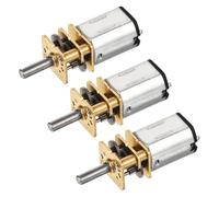 DMiotech 3pcs 12V 30RPM Rated Torque 12 Output Shaft Length 10mm Micro DC Speed Reduction Motor Mini Metal Gearbox Motor for RC Car Robot Model DIY RC Toys Engine