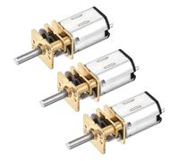 DMiotech 3pcs 12V 850RPM Rated Torque 10 Output Shaft Length 10mm Micro DC Speed Reduction Motor Mini Metal Gearbox Motor for RC Car Robot Model DIY RC Toys Engine