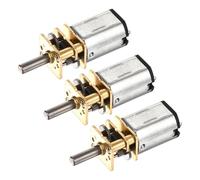 DMiotech 3pcs 3V 15RPM Rated Torque 4 Output Shaft Length 10mm Micro DC Speed Reduction Motor Mini Metal Gearbox Motor for RC Car Robot Model DIY RC Toys Engine