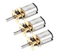 DMiotech 3pcs 3V 30RPM Rated Torque 6 Output Shaft Length 10mm Micro DC Speed Reduction Motor Mini Metal Gearbox Motor for RC Car Robot Model DIY RC Toys Engine