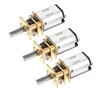 DMiotech 3pcs 6V 50RPM Rated Torque 13 Output Shaft Length 10mm Micro DC Speed Reduction Motor Mini Metal Gearbox Motor for RC Car Robot Model DIY RC Toys Engine