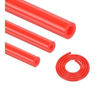 DMiotech 3Pcs Silicone Vacuum Hose Automotive,1/8" 5/32" 5/16" ID High Performance Silicone Vacuum Tubing Hose Line Kit 130PSI Max Pressure, 5FT Red