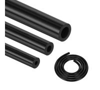DMiotech 3Pcs Silicone Vacuum Hose Automotive,5/32" 1/4" 3/8" ID High Performance Silicone Vacuum Tubing Hose Line Kit 130PSI Max Pressure, 6.6FT Black