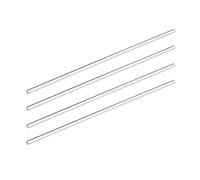 DMiotech 4 Pack 0.2" x 10" Round Rod Solid PMMA Bar for DIY Crafts Clear