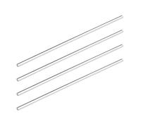 DMiotech 4 Pack 1/4" x 10" Round Rod Solid PMMA Bar for DIY Crafts Clear