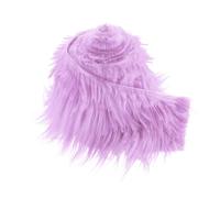 DMiotech 4"x60" Purple Faux Fur Fabric for Crafts, Fluffy Faux Fur for DIY Projects, Gnomes, Animal Costumes, Cushions