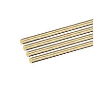 DMiotech 4Pack 4mm x 100mm, Brass Solid Round Rod, Brass Rod Lathe Bar Stock for DIY Craft
