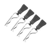 DMiotech 4Pcs Body Clips Pins with Pull Tabs, Black Universal RC Cars Parts Shell Replacement Parts for 1/10 1/12 Scale RC Car