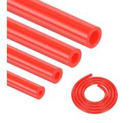 DMiotech 4Pcs Silicone Vacuum Hose Automotive,5/32" 1/4" 5/16" 15/32" ID High Performance Silicone Vacuum Tubing Hose Line Kit 130PSI Max Pressure, 5FT Red