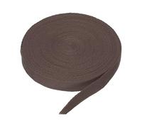 DMiotech 5/8"(1.5cm) 10 Yards Cotton Twill Tape Cotton Ribbons Bias Binding Tape Herringbone Tape Ribbons Dark Brown for DIY Crafts, Clothes, Sewing, Knit