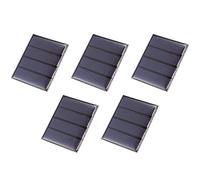 DMiotech 5 Pack 2V 100mA 50.5mm x 40.5mm Mini Solar Panel Cell for DIY Electric Power Project