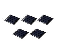 DMiotech 5 Pack 2V 80mA 53.5mm x 53.5mm Mini Solar Panel Cell for DIY Electric Power Project
