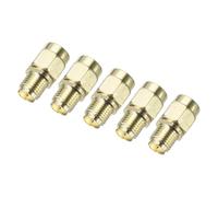 DMiotech 5 Pack SMA Connectors Straight SMA Male Coaxial Cable Connector Gold-Plated for Home Wiring Antenna Coaxial Extension Wireless Devices