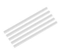 DMiotech 5 Pcs Aluminum Rods,8mm Dia 150mm Long Solid Round Rod 6061 Extruded Lathe Bar Stock Aluminum Metal Rods for DIY Craft Model Plane Ship Car