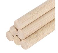 DMiotech 50 Pack 12mm x 450mm Wooden Dowel Rods Unfinished Natural Sticks Wood Craft Sticks for Home Decor Projects and Making DIY Craft,Wood Color