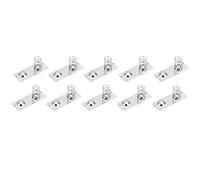 DMiotech 50 Pack 28mm x 12mm Battery Springs AA Contact Plate Replacement Positive to Negative Nickle Plated for Remote Control