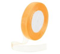DMiotech 50 Yards Organza Ribbon 1/2 Inch Light Yellow Chiffon Ribbon Shimmer Sheer Gift Wrapping Ribbons for Flower Bouquets Wedding Birthday DIY Decoration