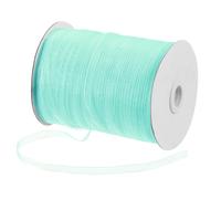 DMiotech 500 Yards Organza Ribbon 1/4 Inch Lake Green Chiffon Ribbon Shimmer Sheer Gift Wrapping Ribbons for Flower Bouquets Wedding Birthday DIY Decoration