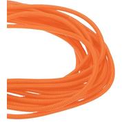 DMiotech 50ft Wire Loom Split Tubing 1/4 Inch, Cord Protectors from Pet Flexible Conduit Cable Management for Office Home Garden, Orange