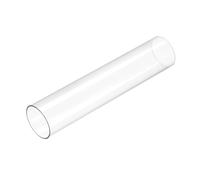DMiotech 6" Clear Rigid Plastic Pipe 30mm x 32mm(1 1/4") Polycarbonate Tubing Round Tube for Lighting Water Plumbing, 150mm