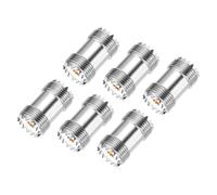 DMiotech 6 Pack UHF Connectors Straight UHF Female Coaxial Cable Connector Gold Nickel-Plated for Home Wiring Antenna Coaxial Extension Wireless Devices