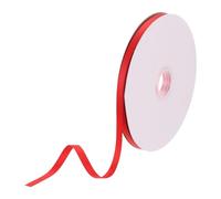 DMiotech 6mm Satin Ribbon 46m/150ft Thin Double Face Fabric Grosgrain Ribbon for Gift Wrapping Floral Hair Flower Bouquet, Red