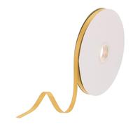 DMiotech 6mm Satin Ribbon 46m/150ft Thin Double Face Fabric Grosgrain Ribbon for Gift Wrapping Floral Hair Flower Bouquet, Dark Yellow