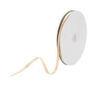 DMiotech 6mm Satin Ribbon 64m/210ft Thin Double Face Fabric Grosgrain Ribbon for Gift Wrapping Floral Hair Flower Bouquet, Champagne