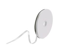 DMiotech 6mm Satin Ribbon 64m/210ft Thin Double Face Fabric Grosgrain Ribbon for Gift Wrapping Floral Hair Flower Bouquet, Light Grey