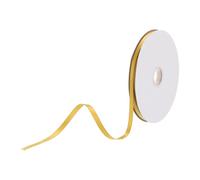 DMiotech 6mm Satin Ribbon 91m/300ft Thin Double Face Fabric Grosgrain Ribbon for Gift Wrapping Floral Hair Flower Bouquet, Gold Yellow