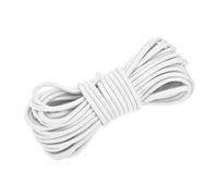 DMiotech 6mm Shock Cord, 15 M White Bungee Cord Tent Pole Shock Cord Round Elastic Kayak Rope Stretch String Marine Grade Heavy Polyester for DIY Projects Tie Downs
