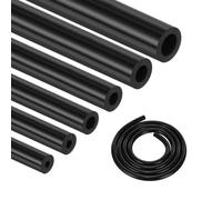 DMiotech 6Pcs Silicone Vacuum Hose Automotive,1/8" 5/32" 3/16" 1/4" 5/16" 3/8" ID High Performance Silicone Vacuum Tubing Hose Line Kit 130PSI Max Pressure,5FT Black