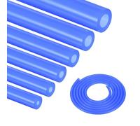 DMiotech 6Pcs Silicone Vacuum Hose Automotive,1/8" 5/32" 3/16" 1/4" 5/16" 3/8" ID High Performance Silicone Vacuum Tubing Hose Line Kit 130PSI Max Pressure, 5FT Blue