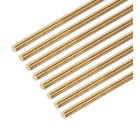 DMiotech 8 Pack 3mm x 300mm Solid Round Brass Rods for DIY Craft, Welding, Lathe, Bar Stock, Drift Punches, Shaft, Model, Plane, Ship, Car