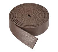 DMiotech Brown Faux Leather Strap 0.5 Inch Wide 39 Inch Long Flat Leather Belt Strip 1.3mm Thick Single Sided Cord for Arts Craft DIY, Traction Ropes, Bag Straps