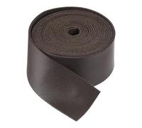 DMiotech Dark Brown Faux Leather Strap 1.2 Inch Wide 78 Inch Long Flat Leather Belt Strip 1.3mm Thick Single Sided Cord for Arts Craft DIY, Traction Ropes, Bag Straps