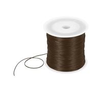 DMiotech Elastic String for Bracelets, 0.8mm Stretch Bead Cord for Jewelry Making, Necklaces and Bracelet Making Brown, 120m
