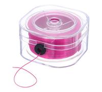 DMiotech Elastic String for Bracelets, 0.8mm Stretchy Strings Stretch Bead Cord Peach Pink String Thread for Jewelry Bracelet Making Necklaces Beading DIY Craft, 82m/90 Yards